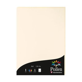 Papel Clairefontaine Pollen A4 120G 50H Marfil