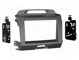 ACV Bastidor de montaje de radio para Kia Sportage 2010-2016, 2 DIN, gris
