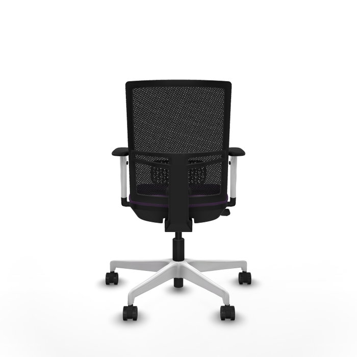 PIQUERAS Y CRESPO Silla de oficina Yunquera con mecanismo Sincro/Traslack, Morado y Negro