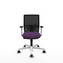 PIQUERAS Y CRESPO Silla de oficina Yunquera con mecanismo Sincro/Traslack, Morado y Negro