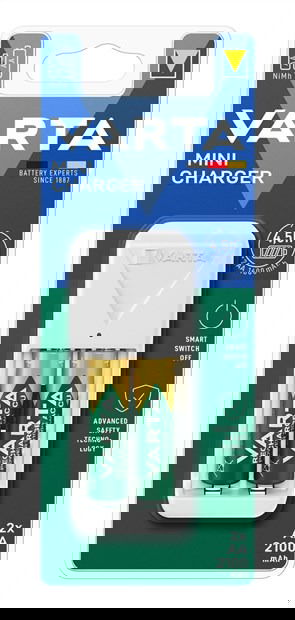 Varta 57656101451 Cargador Pilas 2 AA/AAA Mini con 2xAA 2100 mAh (56706) Varta 57656101451 Cargador Pilas 2 AA/AAA Mini con 2xAA 2100 mAh (56706)