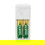 Varta 57656101451 Cargador Pilas 2 AA/AAA Mini con 2xAA 2100 mAh (56706)