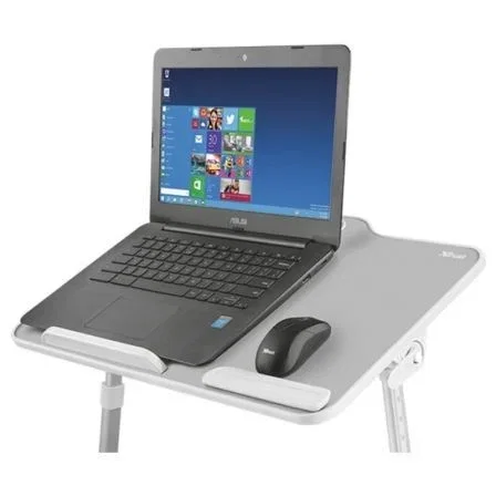 SOPORTE ELEVADOR PARA PORTÁTIL TRUST TULA - 4 ÁNGULOS - ALTURA REGULABLE 24-32CM - SOPORTE ÚTIL 52*29 - VALIDO PARA PORTÁTIL 17"/43CM CON SU RATÓN