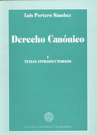 I. derecho canónico - Luis Portero Sánchez