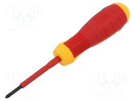 HÖGERT TECHNIK Destornillador aislado Pozidriv® PZ0 de 60 mm