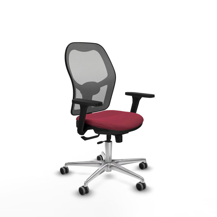 PIQUERAS Y CRESPO Silla de oficina Jorquera Granate y Gris PIQUERAS Y CRESPO Silla de oficina Jorquera Granate y Gris