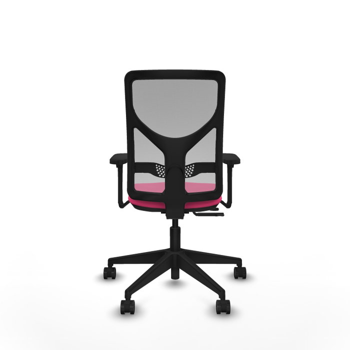 PIQUERAS Y CRESPO Silla de oficina Motilla Rosa y Gris PIQUERAS Y CRESPO Silla de oficina Motilla Rosa y Gris