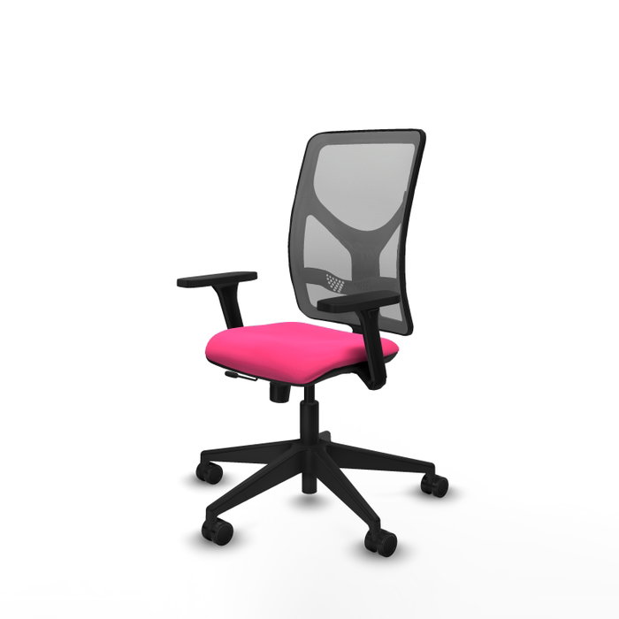 PIQUERAS Y CRESPO Silla de oficina Motilla Rosa y Gris PIQUERAS Y CRESPO Silla de oficina Motilla Rosa y Gris