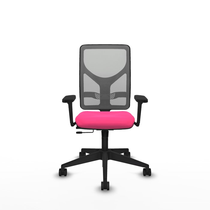 PIQUERAS Y CRESPO Silla de oficina Motilla Rosa y Gris PIQUERAS Y CRESPO Silla de oficina Motilla Rosa y Gris
