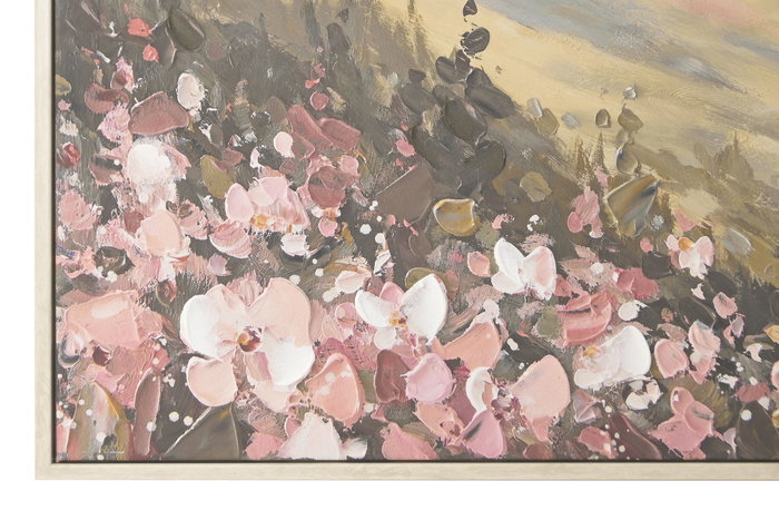 DKD Home Decor Cuadro Montañas Lienzo MDF Verde Azul 122.5 x 3.5 x 82.5 cm (2 Unidades)