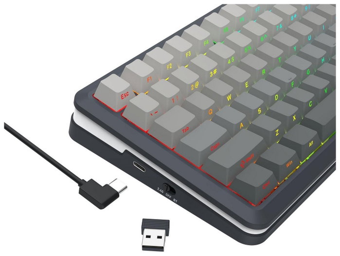 Redragon Flekact K708GG-RGB-PRO Leopard L Gris Redragon Flekact K708GG-RGB-PRO Leopard L Gris