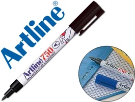 Artline Rotulador Permanente Lavable EK-750 para Textil, Negro, Punta Redonda 0.7 mm