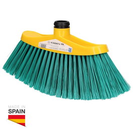 Mik Cepillo escoba ovalado Verde y Amarillo