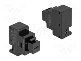 DeLOCK 41480 Módulo Keystone con puerto de carga USB Type-C™ PD 20 W negro
