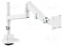 Digitus DA-90476 Soporte para Monitor de 57 pulgadas, 27 kg, Blanco