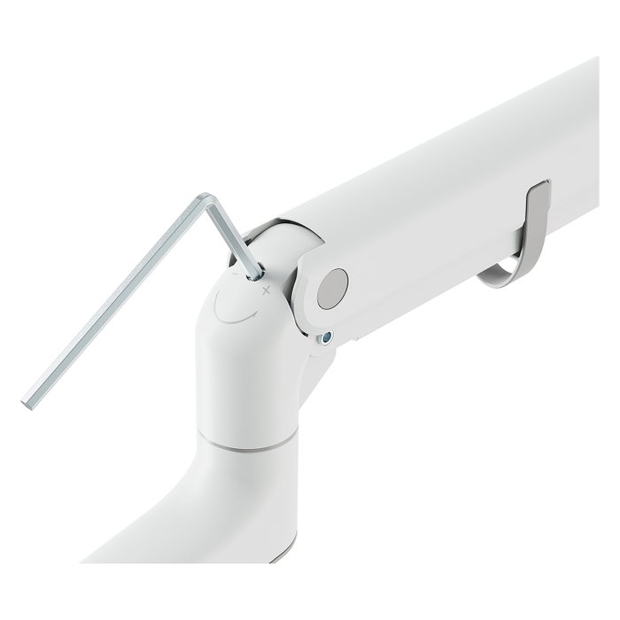 Digitus DA-90476 Soporte para Monitor de 57 pulgadas, 27 kg, Blanco