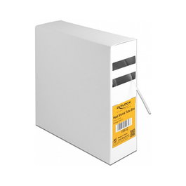 DeLOCK 19932 Tubo termorretráctil 15 m x 1,2 mm 2:1 Blanco