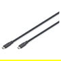 Digitus Cable USB C a C 3.2 Gen 2, Silicona, 1m, Negro
