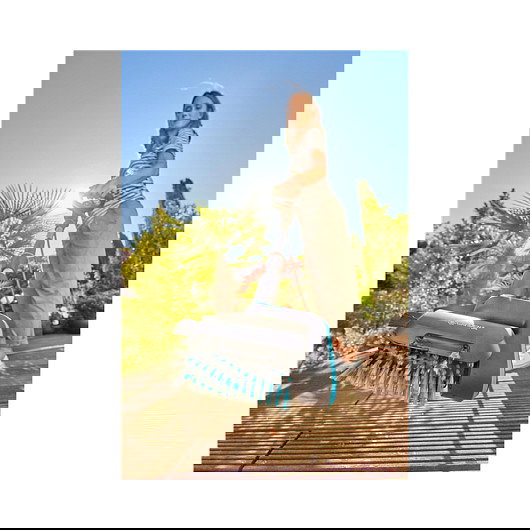 GARDENA AquaBrush Patio 03 P4A Cepillo Multi-Rein para Patio a Batería 18V, 14841-55, Verde y Gris