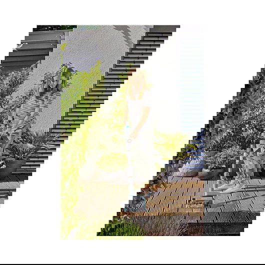 GARDENA AquaBrush Patio 03 P4A Cepillo Multi-Rein para Patio a Batería 18V, 14841-55, Verde y Gris