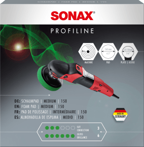SONAX PROFILINE 150 Polierpad Medium Verde SONAX PROFILINE 150 Polierpad Medium Verde