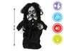 Atosa Figura Niña Fantasma con Vestido Negro y Trenzas de 92 cm con Luz, Sonido y Movimiento