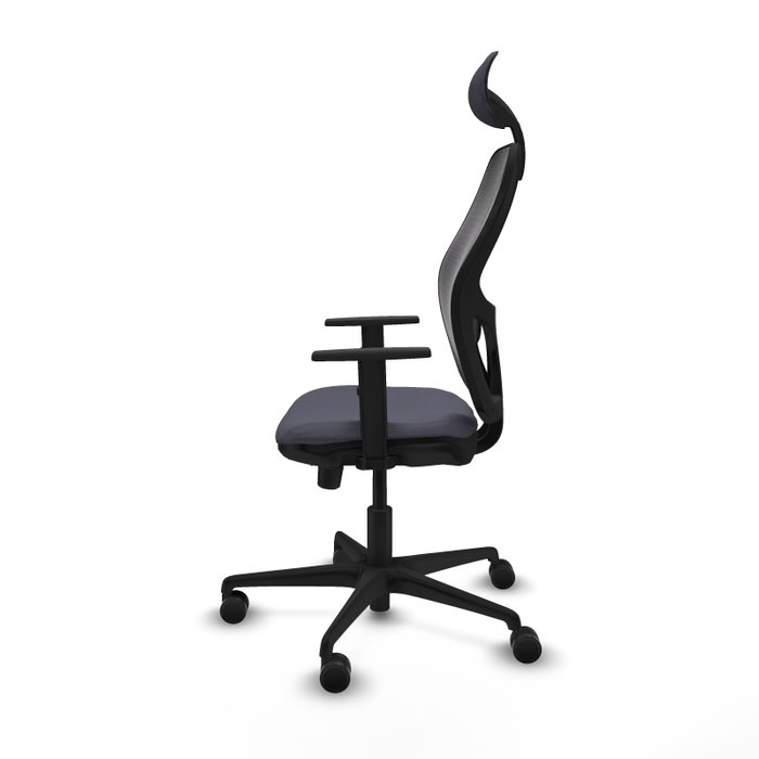 PIQUERAS Y CRESPO Silla de oficina Jorquera Sincro/Traslack Gris oscuro y Negro