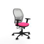 PIQUERAS Y CRESPO Silla de oficina Jorquera Rosa y Blanca