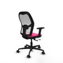 PIQUERAS Y CRESPO Silla de oficina Jorquera Rosa y Blanca