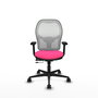 PIQUERAS Y CRESPO Silla de oficina Jorquera Rosa y Blanca