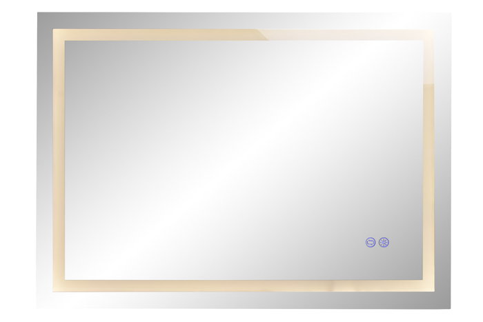 DKD Home Decor Espejo LED Cristal 50x70 Táctil