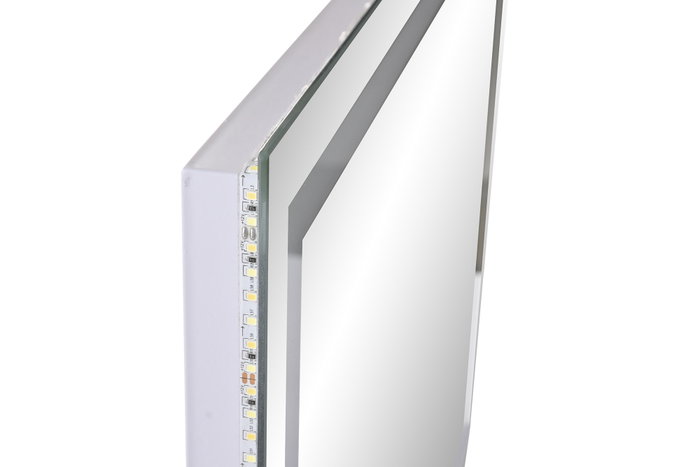 DKD Home Decor Espejo LED Cristal 50x70 Táctil