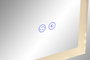 DKD Home Decor Espejo LED Cristal 50x70 Táctil