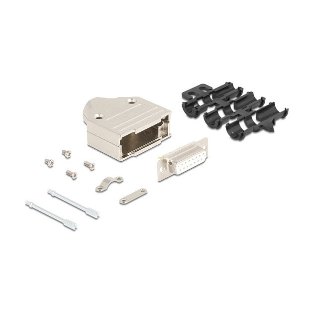 DeLOCK 67133 Carcasa de conector Sub-D 15 pin de metal DeLOCK 67133 Carcasa de conector Sub-D 15 pin de metal