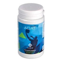 Gheos Adat 60 Cap. Útil para recuperación muscular, antioxidante y evitar acumulo de ácido láctico.