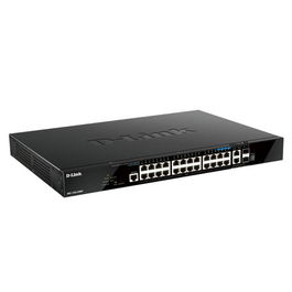 D - link Switch Gestionado L3 DGS-1520-28MP 20 Puertos Gigabit Ethernet Poe+ 370W, 4 Puertos 2.5G, 2 Puertos 10G, 2 Puertos SFP+, Soporte 10G