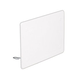 Solera Tapa con garra 12x8cm para caja 60107 Plástico Blanco