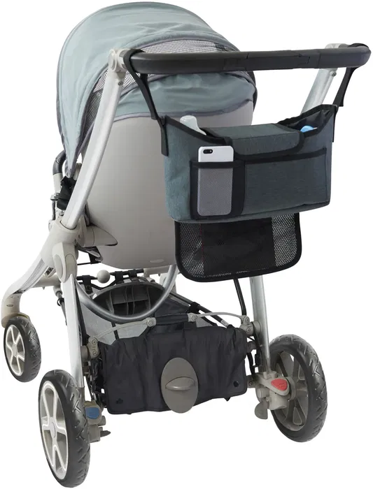 Tineo Organizador de cochecito Nomad, Universal, Bolsillos Múltiples para Bebé y Padres, Accesorios de Paseo