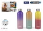 Inde Botella Sport Agua Aluminio Bicolor 750 ml 23.6 x 7 cm (12 Unidades)