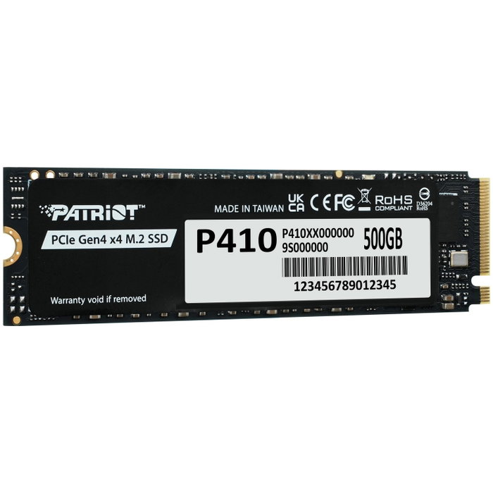 Patriot P410 500GB M.2 PCIe 4.0 NVMe Patriot P410 500GB M.2 PCIe 4.0 NVMe