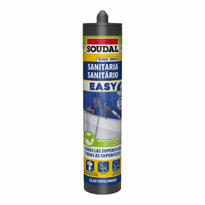 Soudal Sellador easy sanitarios blanco 290 ml Soudal Sellador easy sanitarios blanco 290 ml