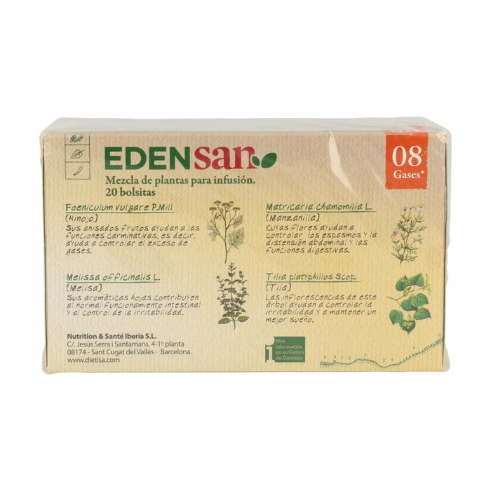Dietisa Edensan 08 Beb Eupeptica Infantil Infusiones 20 filtros