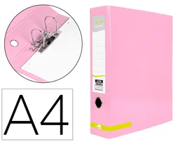 Liderpapel Archivador de palanca Color System A4 Rosa 80 mm