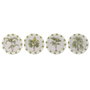 DKD Home Decor Cuadro Abeto Cristal Palmeras Surtido de 4 Unidades