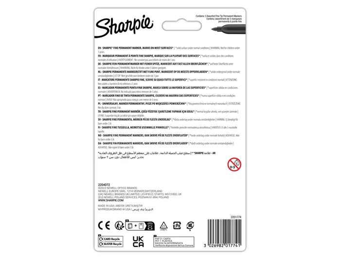 Sharpie Glam Pop Rotuladores Permanentes Fino Colores Surtidos