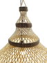 DKD Home Decor Lámpara de Techo de Conchas Hecha a Mano 50x50x67 cm, Blanco Roto/Natural