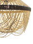 DKD Home Decor Lámpara de Techo de Conchas Hecha a Mano 50x50x67 cm, Blanco Roto/Natural