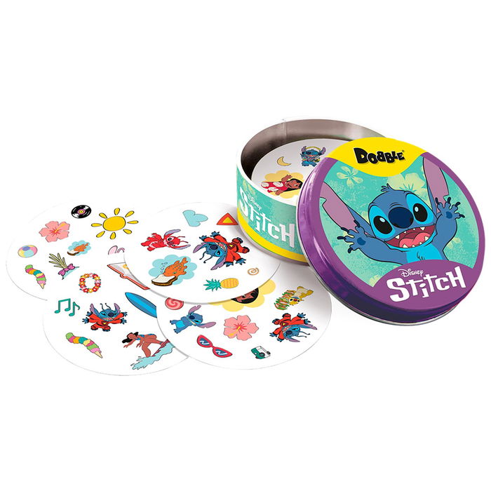 Asmodee Juego Dobble Disney Stitch Dobls07Es - Juego de Observación y Velocidad para +6 Años Asmodee Juego Dobble Disney Stitch Dobls07Es - Juego de Observación y Velocidad para +6 Años