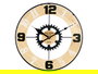 Giftdecor Reloj de Pared con Engranaje de Metal, 40x40 cm, MDF y Hierro, Marrón y Negro (Set de 6)