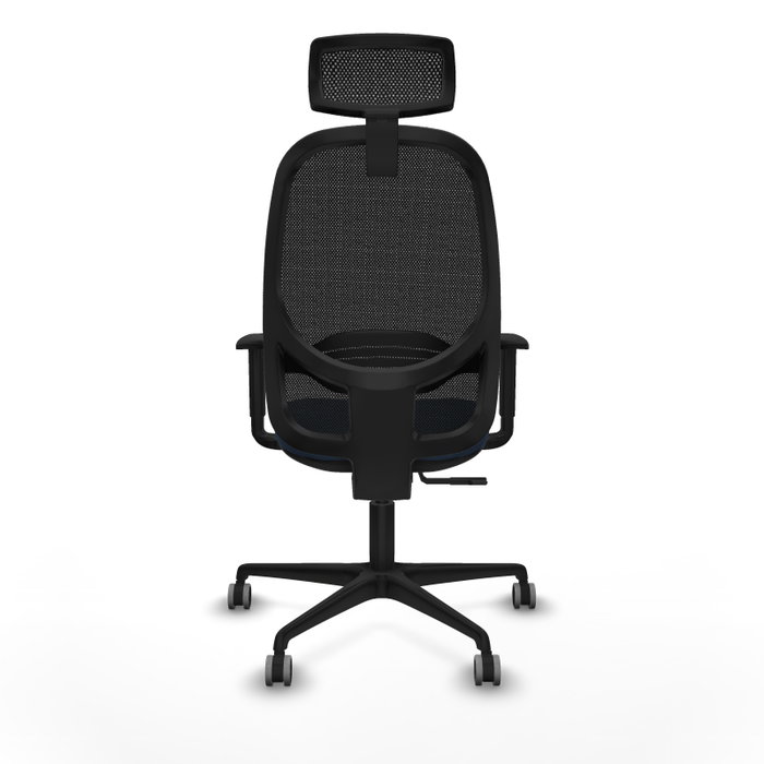 PIQUERAS Y CRESPO Silla de oficina Cilanco con mecanismo Sincro, Azul marino y Negro